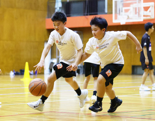 バスケットボールスクロール練習イメージ