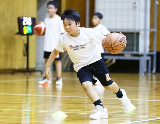 バスケットボールスクロール練習イメージ